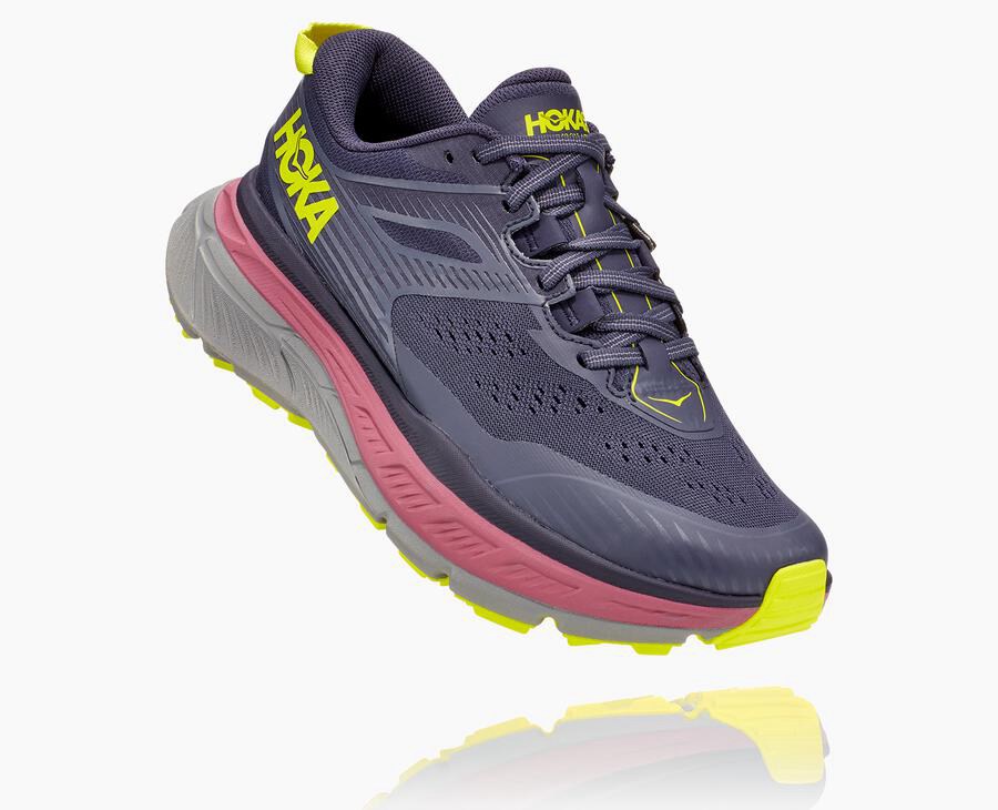 Zapatillas Trail Hoka One One Mujer - Stinson Atr 6 - Azul Marino - ZSB105974